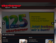 Tablet Screenshot of oberhorner.de